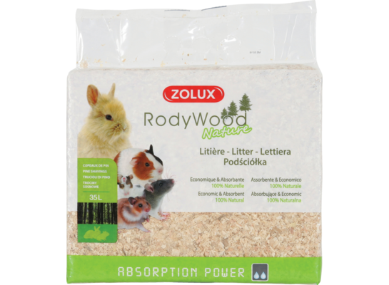 Podściółka RodyWood Nature 35 l/2 kg ZOLUX