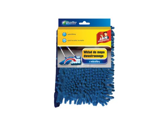 Mop dwustronny z mikrofibry wkład Jan Niezbędny