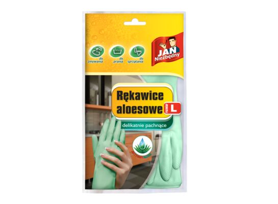 Rękawice aloesowe rozmiar L Jan Niezbędny
