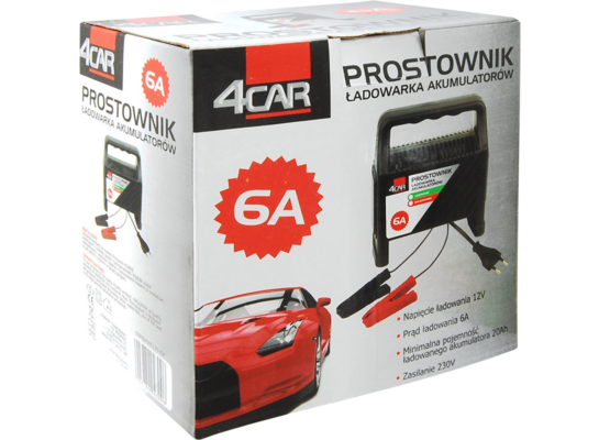 Prostownik 6 A LED 4CAR