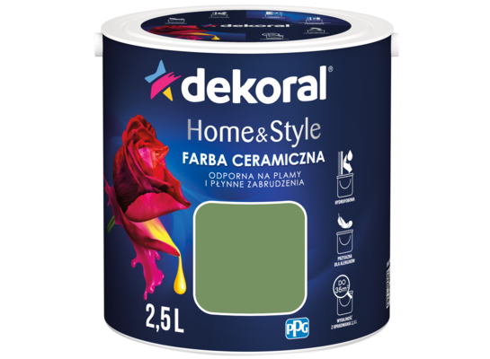 Farba ceramiczna Home&Style Fresh Spinach 2,5 l Dekoral
