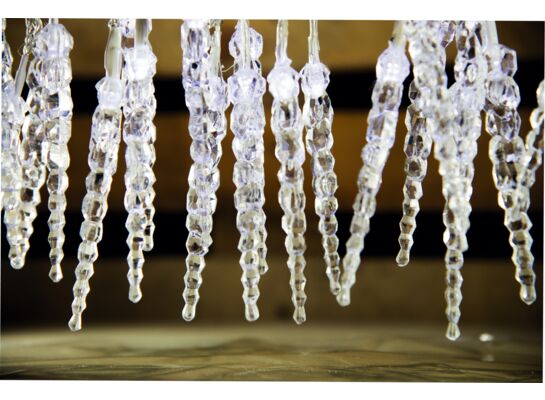 Lampki sople 30 LED zimny biały Bulinex