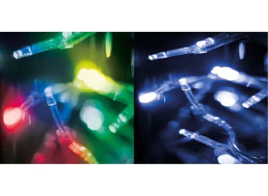 Lampki LED 10 multikolor / zimny biały BULINEX