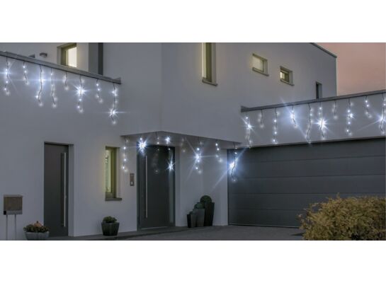 Kurtyna sople LED 100 zimny biały / zimny biały flesz BULINEX