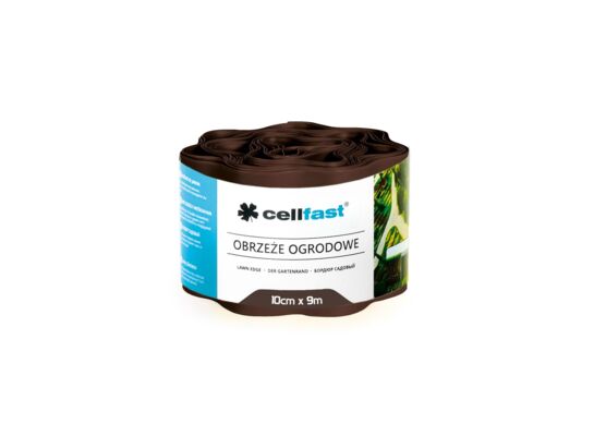 Obrzeże ogrodowe 10 cm x 9 m brązowe Cellfast