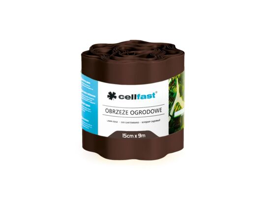 Obrzeże ogrodowe 15 cm x 9 m brązowe Cellfast