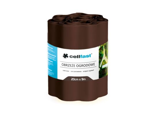 Obrzeże ogrodowe 20 cm x 9 m brązowe Cellfast