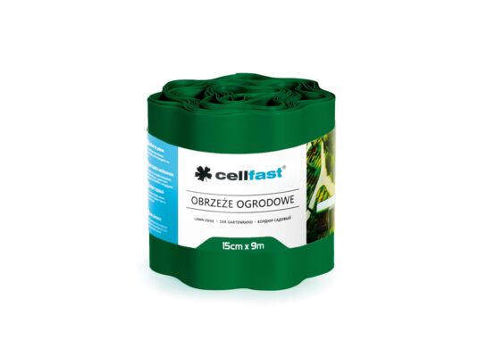 Obrzeże ogrodowe 15 cm x 9 m ciemnozielone Cellfast