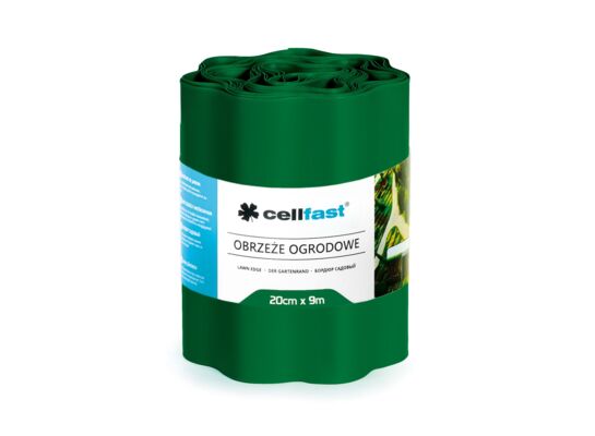 Obrzeże ogrodowe 20 cm x 9 m ciemnozielone Cellfast