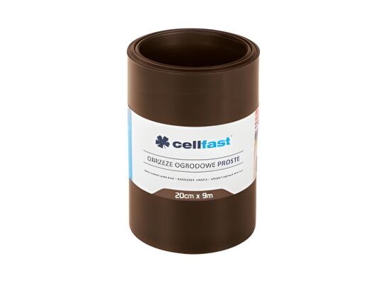 Obrzeże ogrodowe proste 20 cm x 9 m brązowe Cellfast