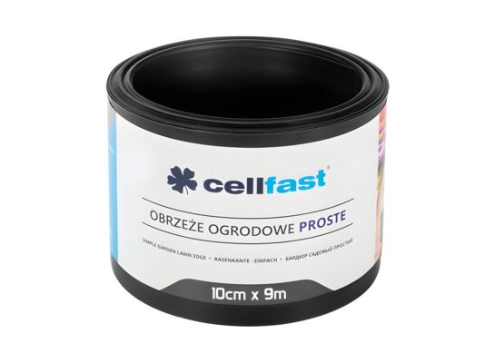 Obrzeże ogrodowe proste 10 cm x 9 m czarne Cellfast