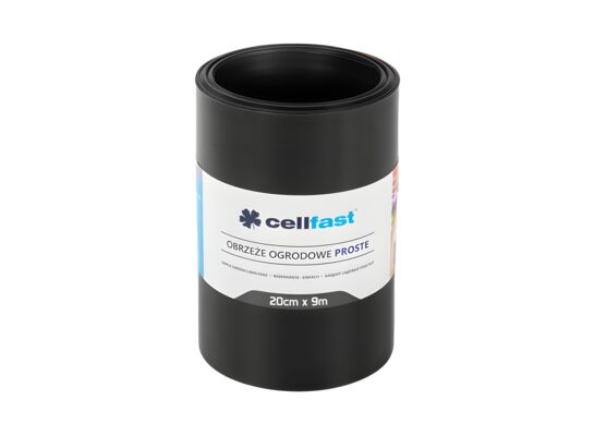 Obrzeże ogrodowe proste 20 cm x 9 m czarne Cellfast
