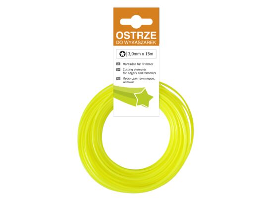 Żyłka tnąca do wykaszarek ręcznych ECO 3 mm x 15 m gwiazdka Cellfast
