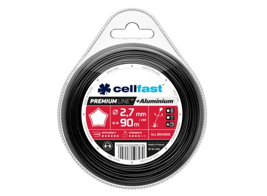Żyłka tnąca do wykaszarek ręcznych PREMIUM 2,7 mm 90 m gwiazdka Cellfast