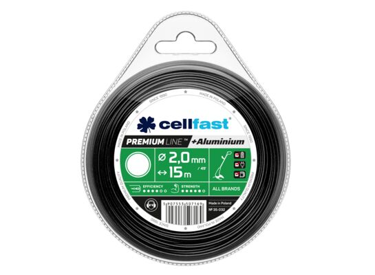 Żyłka tnąca do wykaszarek ręcznych PREMIUM 2 mm x 15 m okrągła Cellfast
