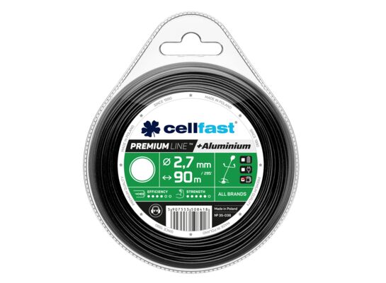 Żyłka tnąca do wykaszarek ręcznych PREMIUM 2,7 mm 90 m okrągła Cellfast