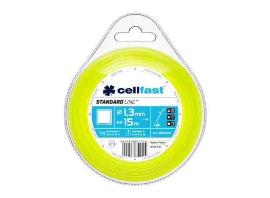 Żyłka tnąca do wykaszarek ręcznych 1,3 mm x 15 m kwadrat Cellfast