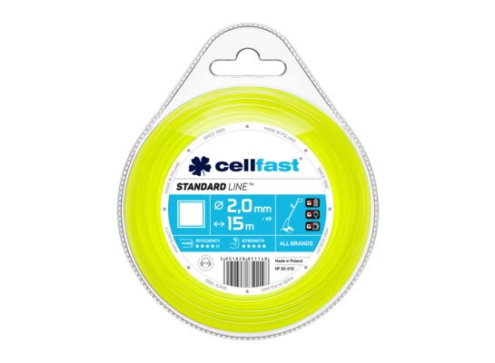 Żyłka tnąca do wykaszarek ręcznych 2,0 mm x 15 m kwadrat Cellfast