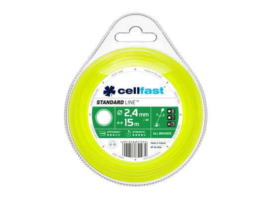Żyłka tnąca do wykaszarek ręcznych 2,4 mm x 15 m okrągła Cellfast