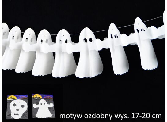 Girlanda papierowa Halloween 17 - 20 cm mix