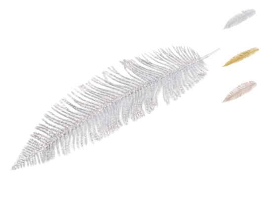 Gałązka brokat 41 cm mix