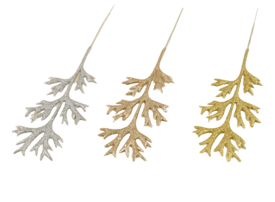 Gałązka brokat 30 cm mix