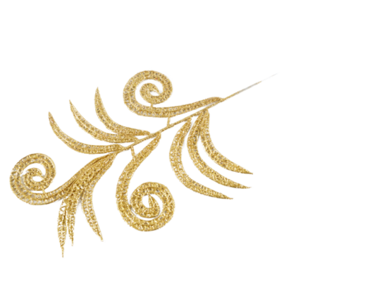 Gałązka brokat 40 cm mix