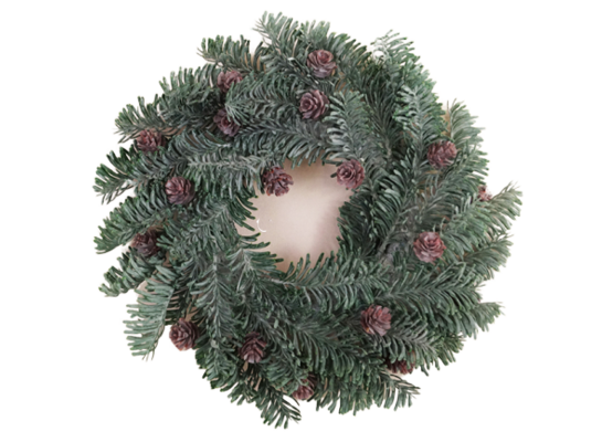 Wianek z szyszkami 25 cm