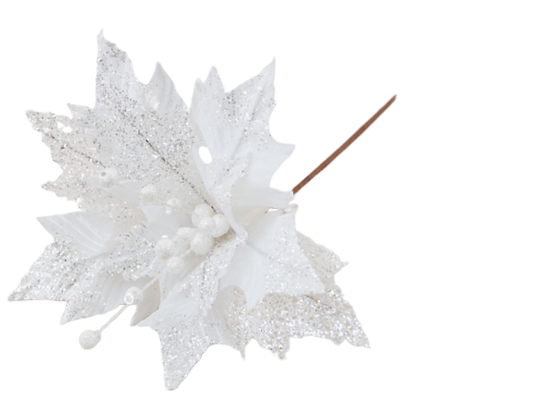 Poinsecja na piku 27 cm mix