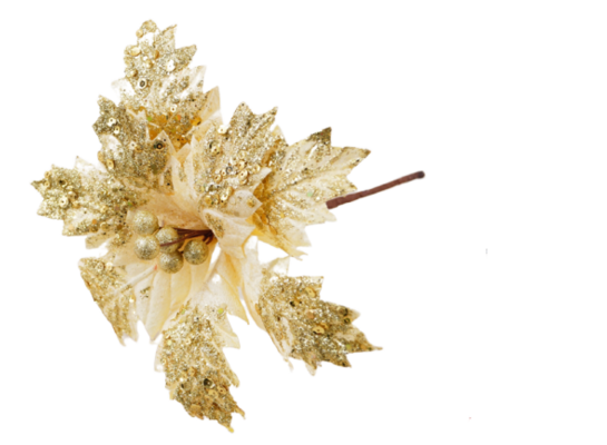 Poinsecja na piku 26 cm mix