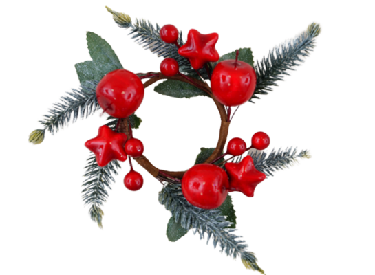 Stroik do świeczki czerwony 5 cm