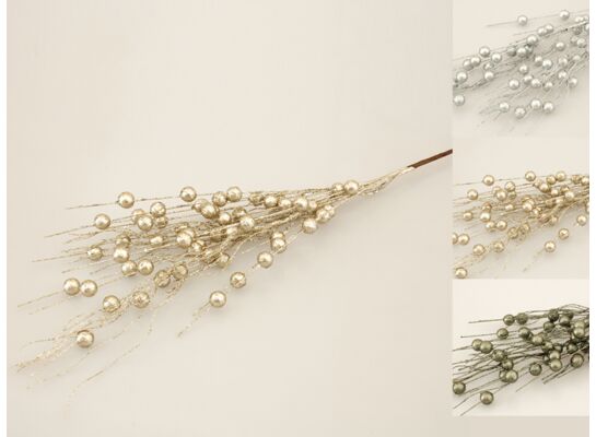 Gałązka ozdobna brokat 89 x 16 cm mix