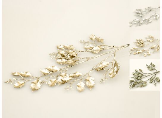 Gałązka ozdobna brokat 71 x 18 cm mix