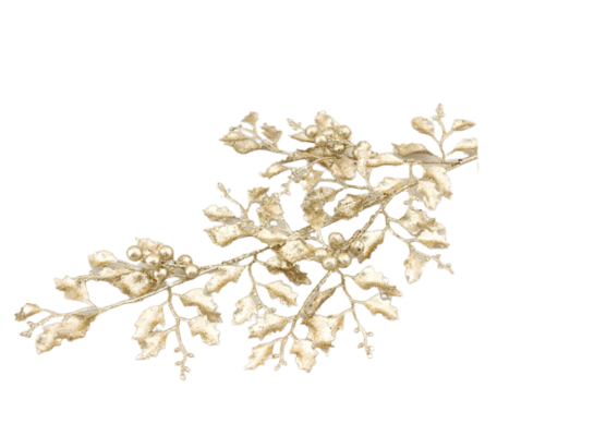 Gałązka ozdobna brokat 86 x 23 cm mix
