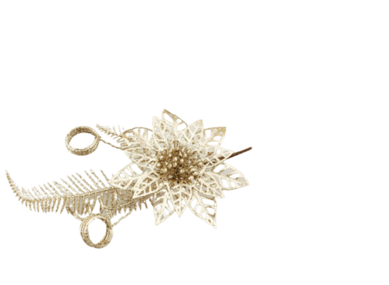 Gałązka ozdobna brokat 39 x 17 cm mix