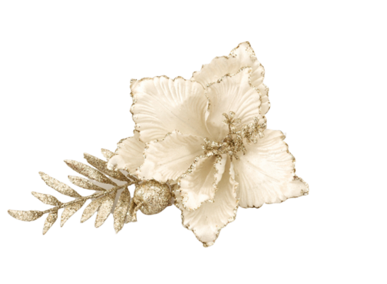 Poinsecja na piku 40 cm mix