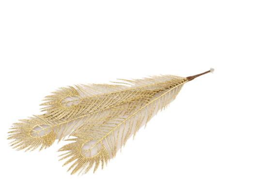 Gałązka ozdobna brokat 57 cm mix