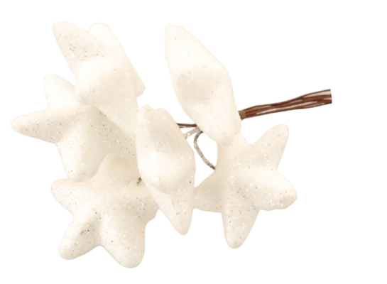 Gwiazdki na druciku 13 cm mix