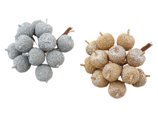 Jabłka na druciku 8 cm mix