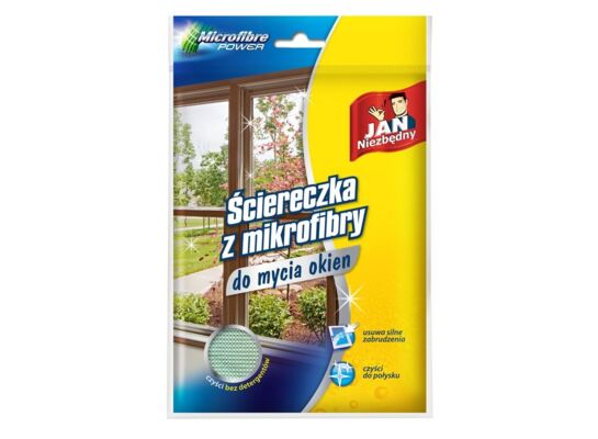 Ściereczka z mikrofibry do mycia okien Jan Niezbędny