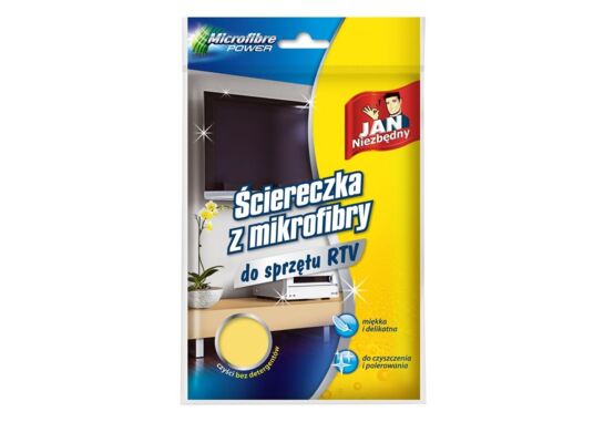 Ściereczka z mikrofibry do sprzątania RTV Jan Niezbędny