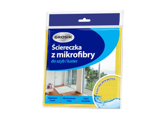 Ściereczka z mikrofibry do szyb Grosik