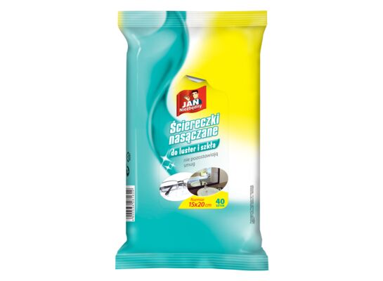 Ściereczki nasączane do luster 40 sztuk Jan Niezbędny