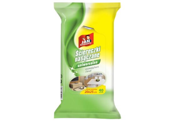 Ściereczki nasączane uniwersal 40 sztuk Jan Niezbędny