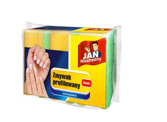 Zmywak profilowany 9,5 x 7 cm 3 sztuki Jan Niezbędny