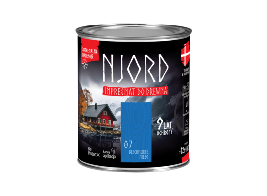 Impregnat do elewacji drewnianych Njord bezchmurne niebo 0,75 l LuxDecor