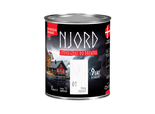 Impregnat do elewacji drewnianych Njord śniegi północy 0,75 l LuxDecor
