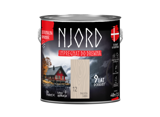 Impregnat do elewacji drewnianych Njord mglista łąka 2,5 l LuxDecor
