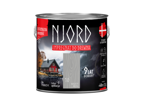 Impregnat do elewacji drewnianych Njord skalisty brzeg 2,5 l LuxDecor