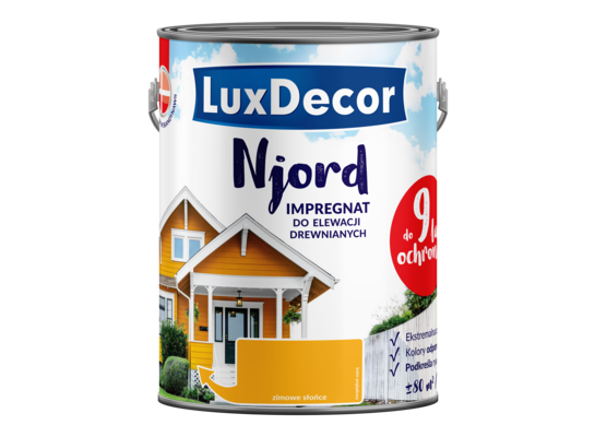 Impregnat do elewacji drewnianych Njord zimowe słońce 5 l LuxDecor